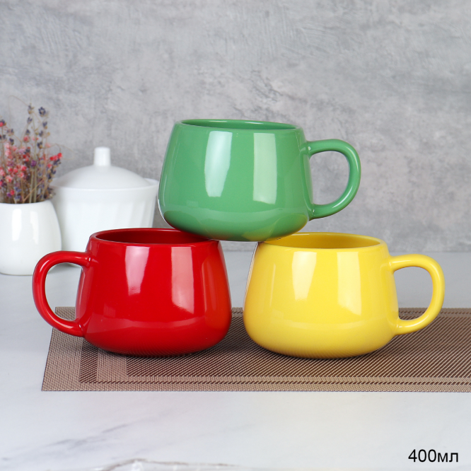 Кружка 400 мл Бочонок / Q-260 /уп 48/ 2 СОРТ