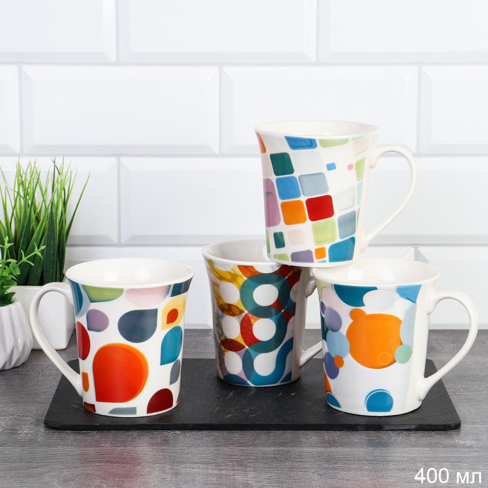 Кружка 400 мл Акварель / K166 /уп 72/ ПРОМО АКЦИЯ