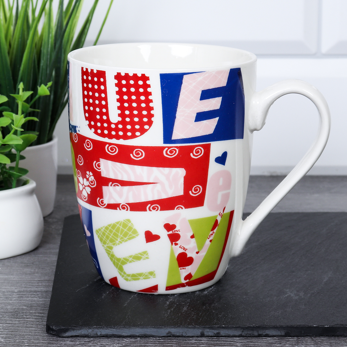 Кружка 400 мл Алфавит/ K5125 /уп 72/