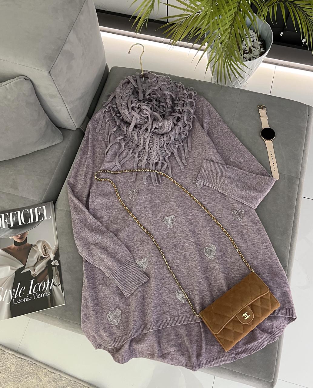 Кофта женская + шарф, код 7384209