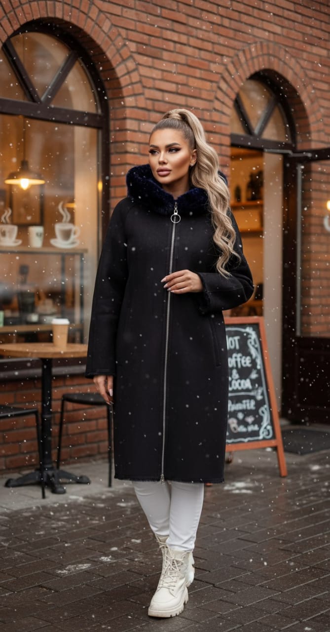 Дубленка женская (без выбора цвета), код 6841436