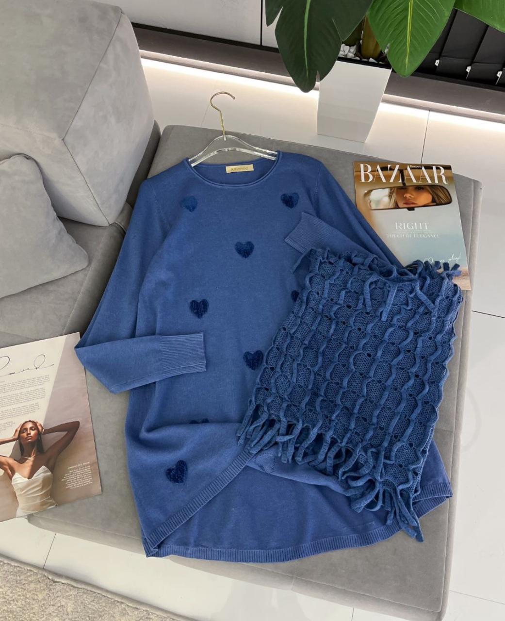 Кофта женская + шарф, код 7384202