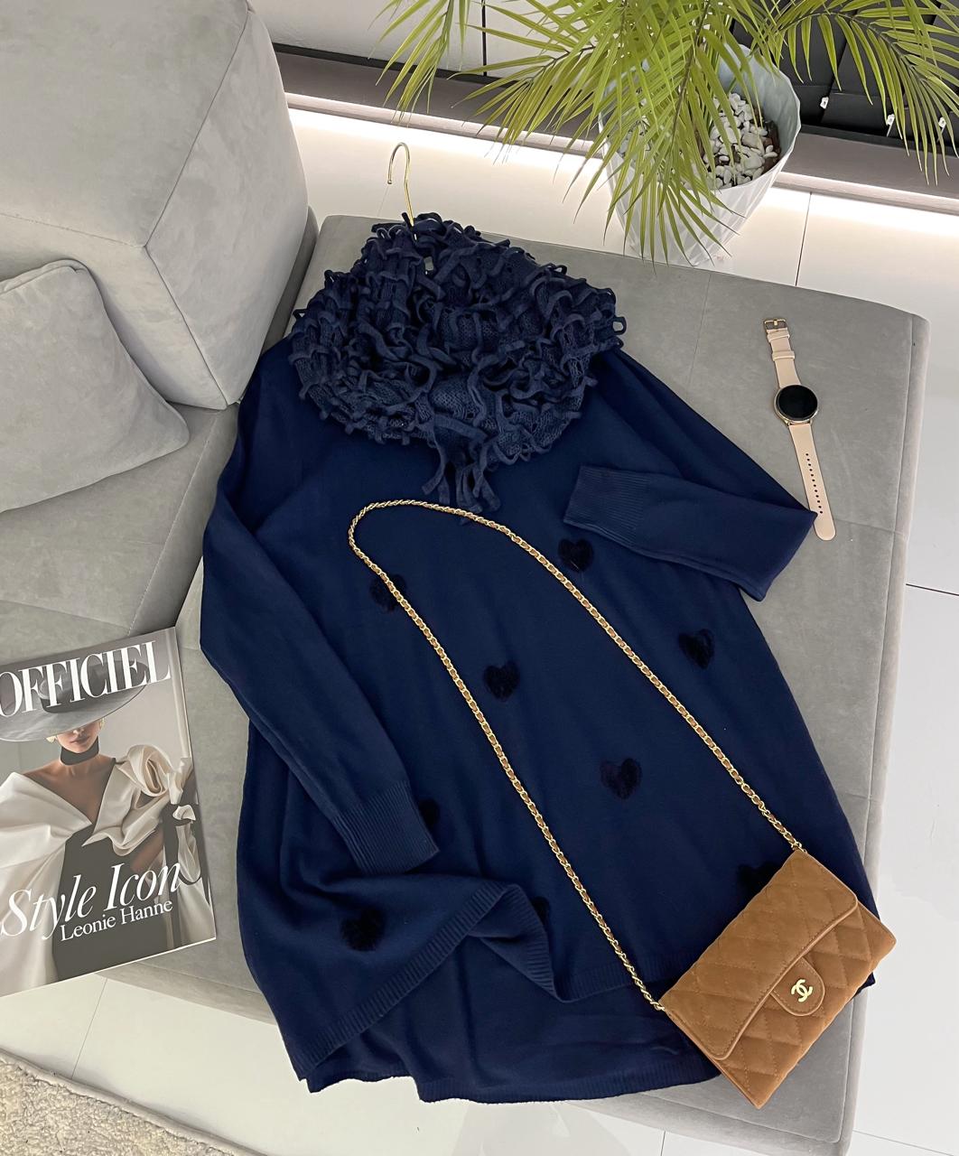 Кофта женская + шарф, код 7384208