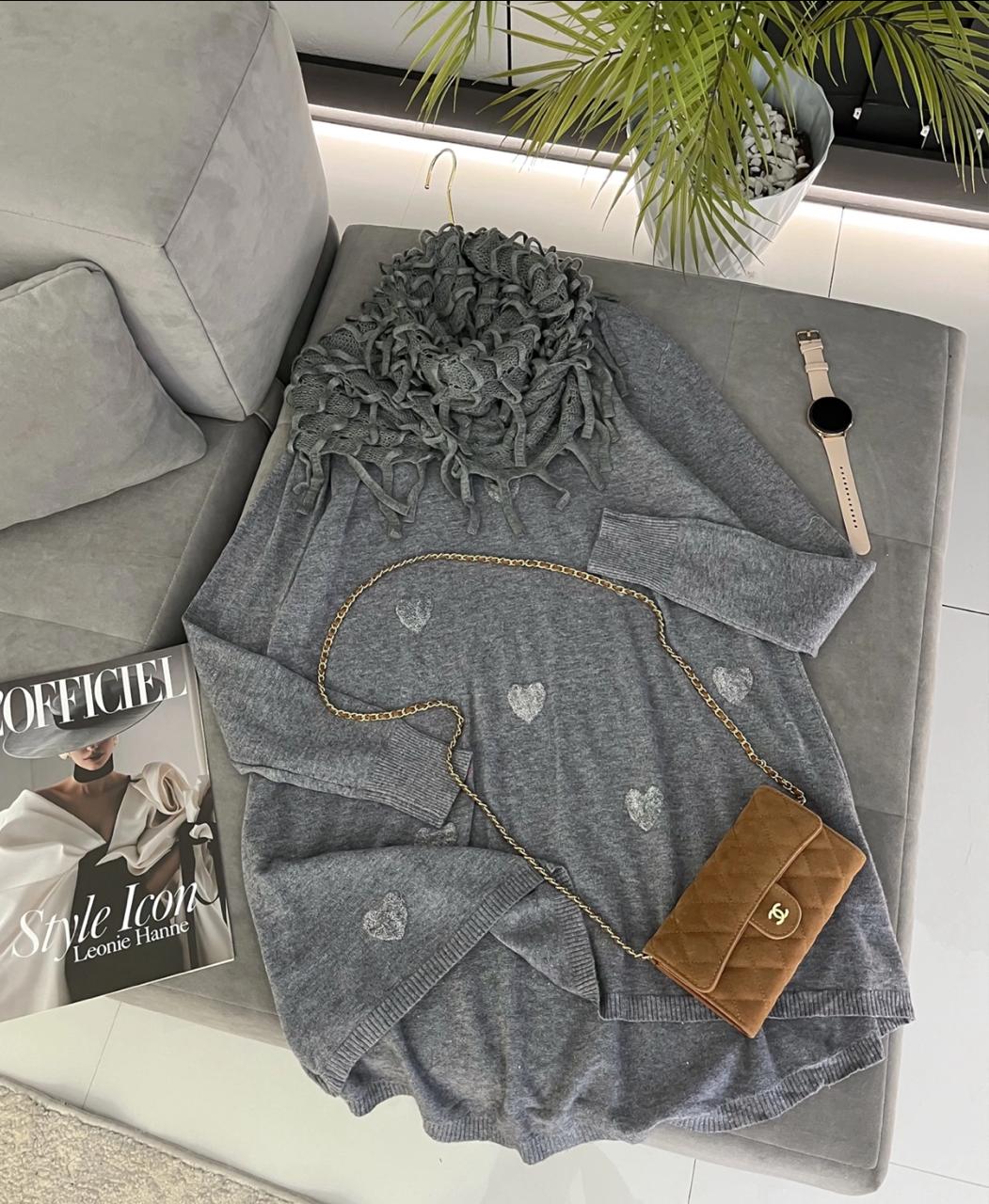 Кофта женская + шарф, код 7384205