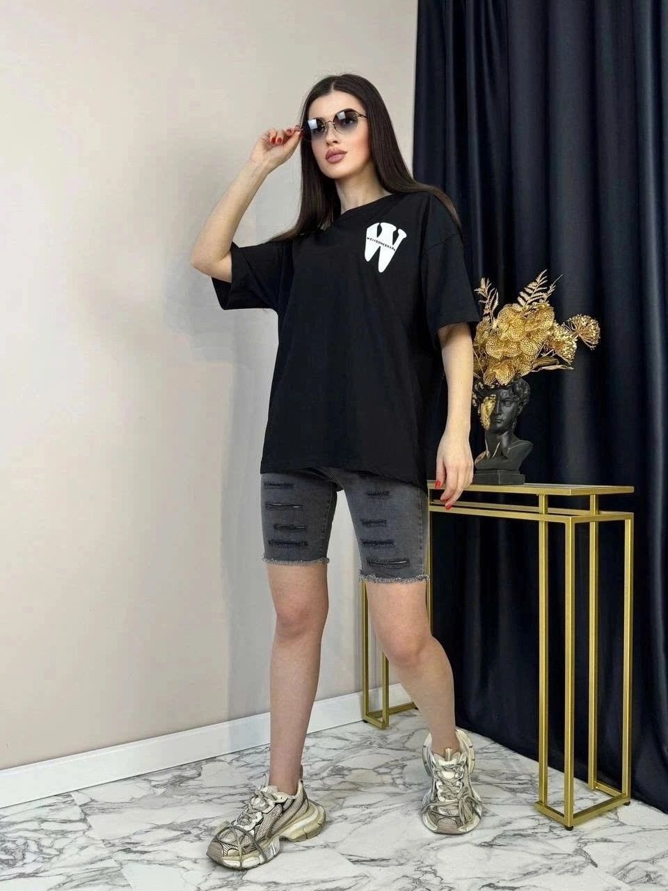 Футболка женская, код 7384171