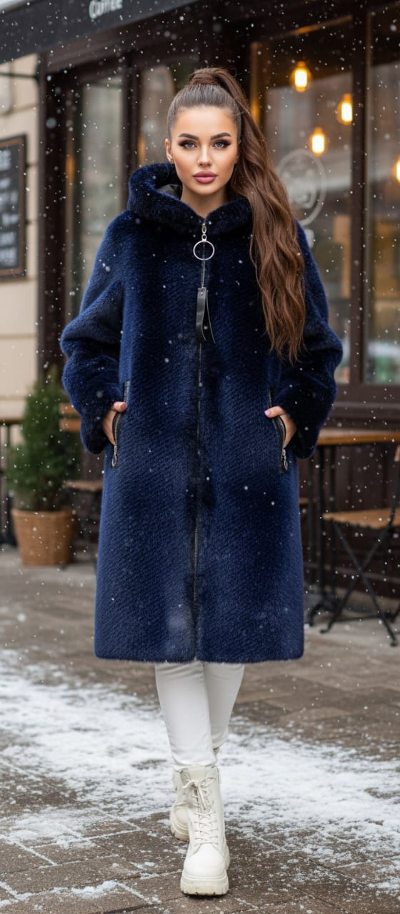 Дубленка женская (без выбора цвета), код 6841435