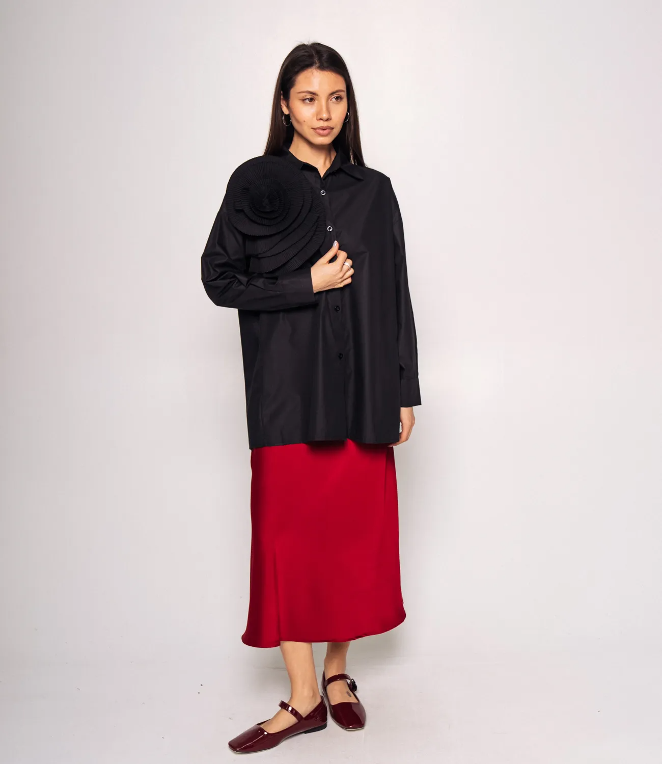 СТ. ЦЕНА 920 руб//Рубашка #КТ8515, чёрный