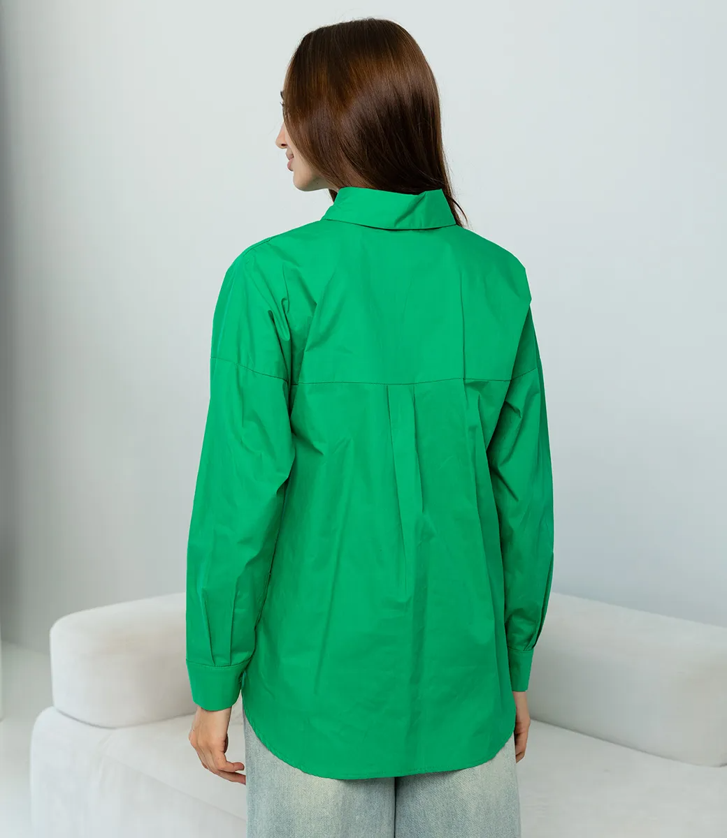 СТ. ЦЕНА 590 руб//Рубашка #БШ1520, зелёный