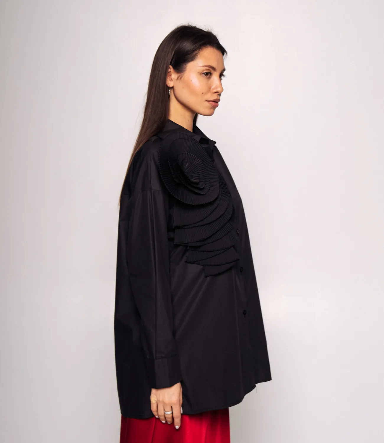 СТ. ЦЕНА 920 руб//Рубашка #КТ8515, чёрный