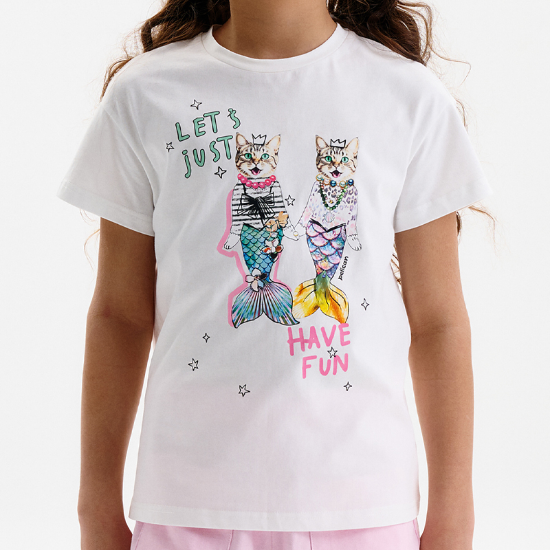 ст. цена600,6руб.! GFT3389/1 футболка для девочек (1 шт в кор.)