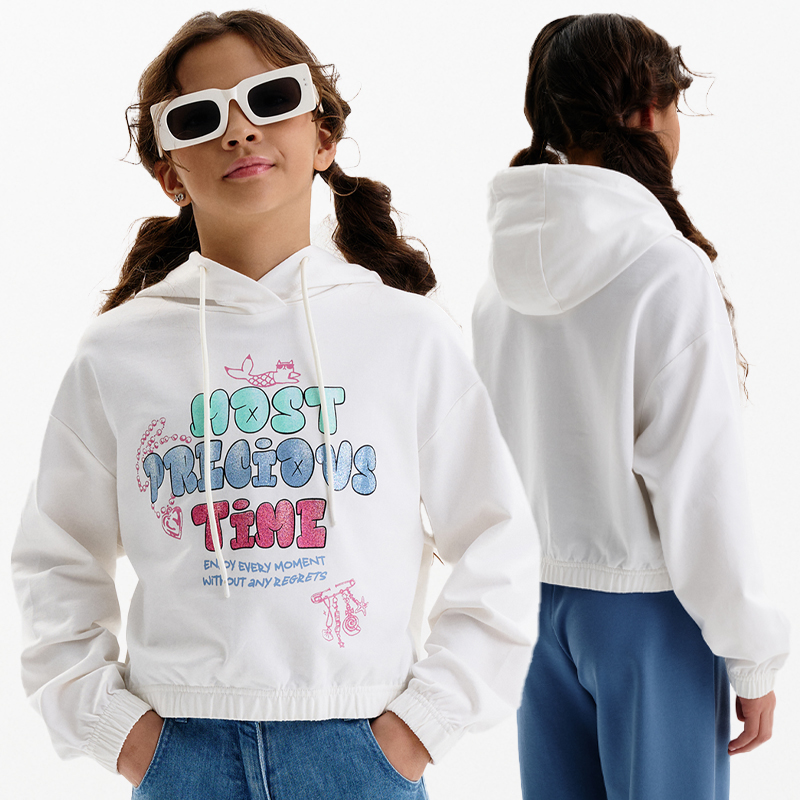 ст. цена1234,8руб.! GFNJ3389 толстовка для девочек (1 шт в кор.)