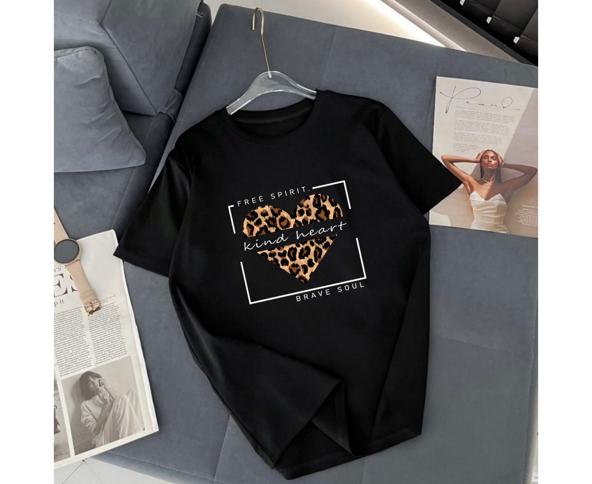 Футболка женская, код 7384508