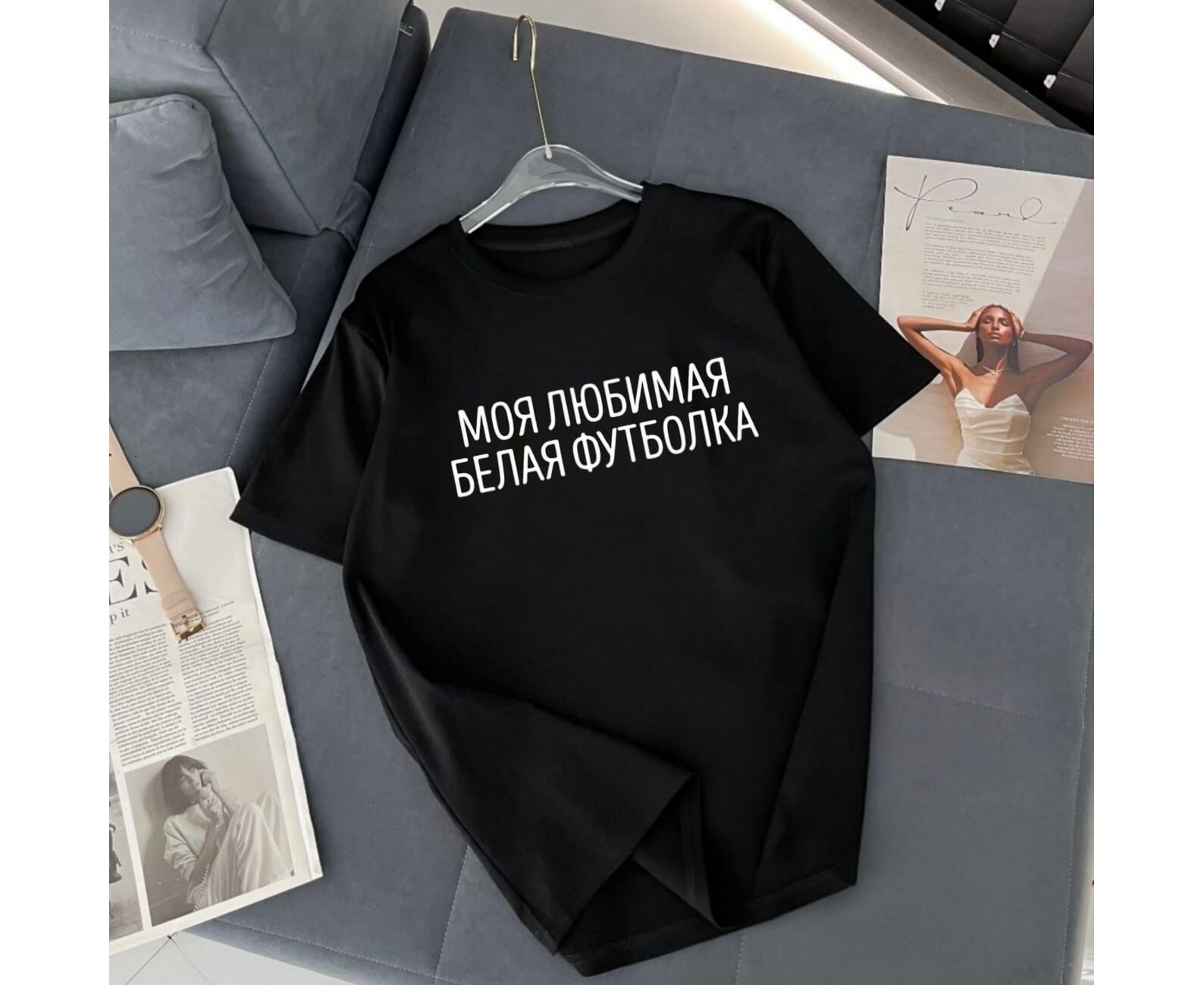 Футболка женская, код 7384518