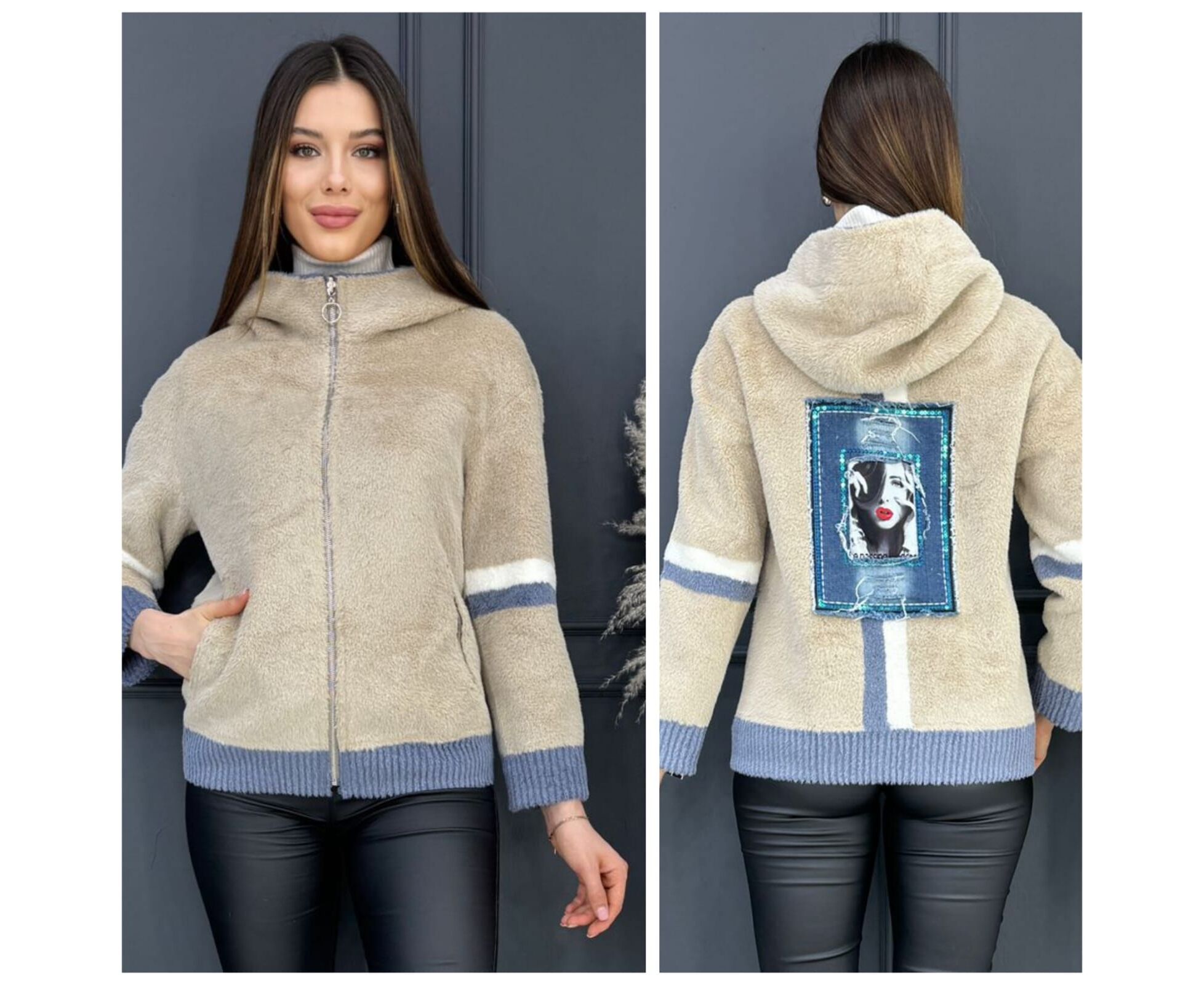 Дубленка женская, код 6841753