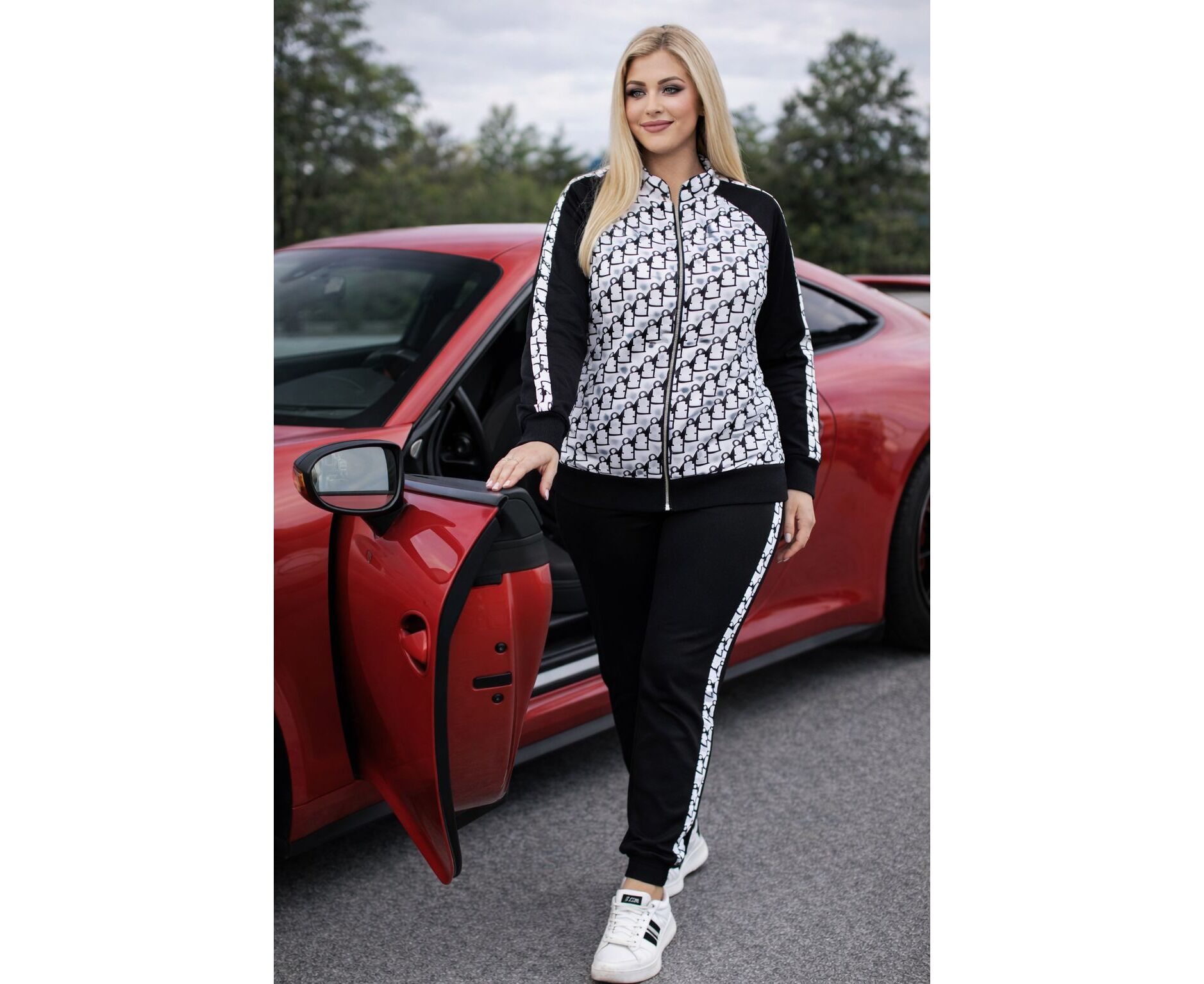 Костюм спортивный женский, код 6841836