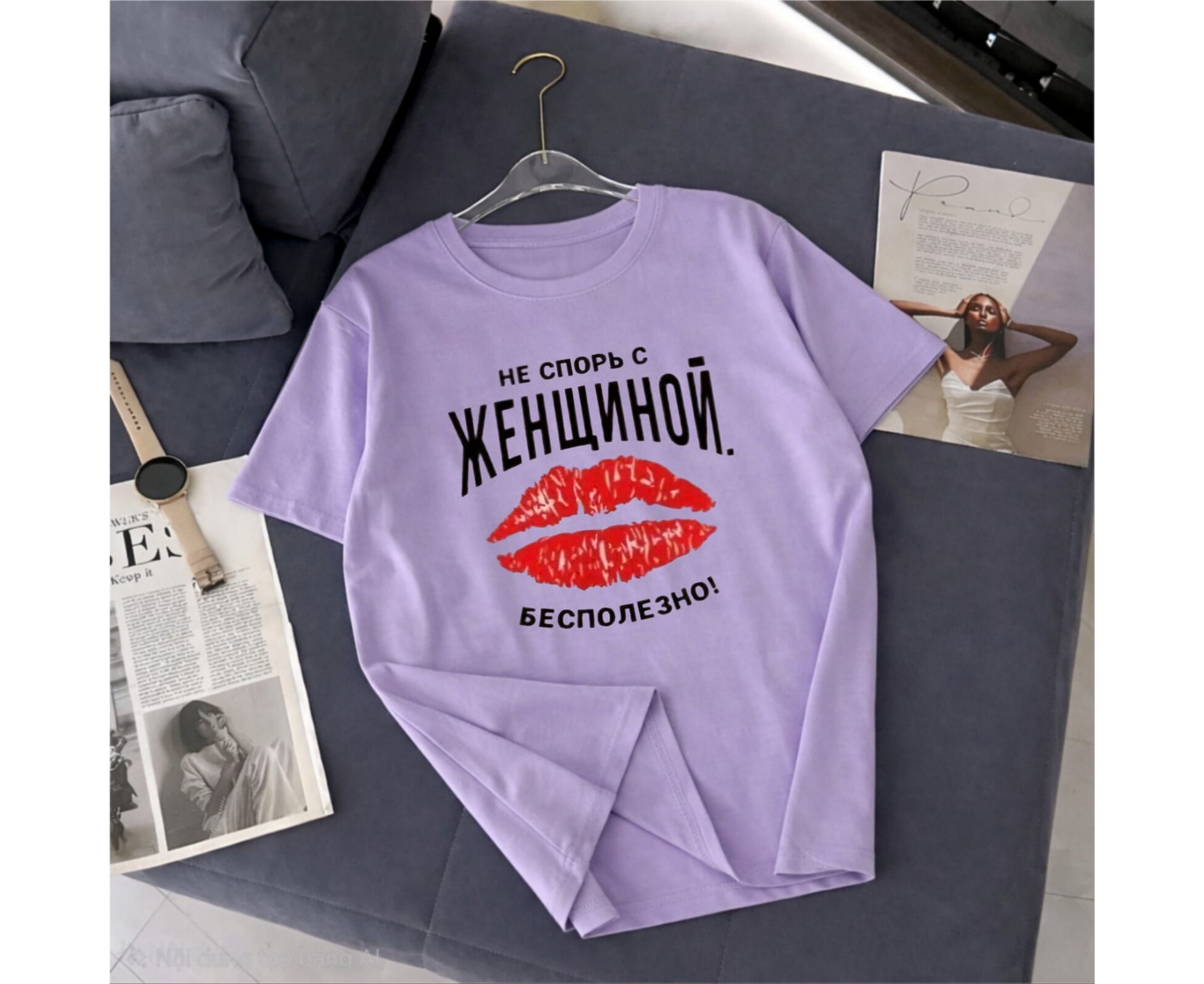 Футболка женская, код 7384513