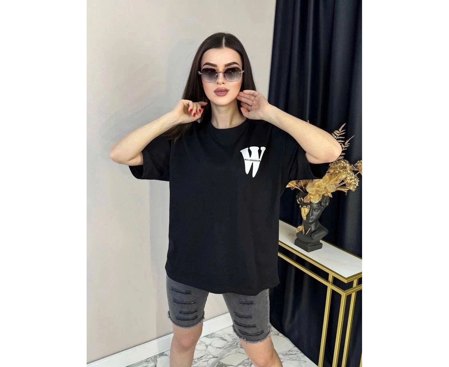 Футболка женская, код 7384170