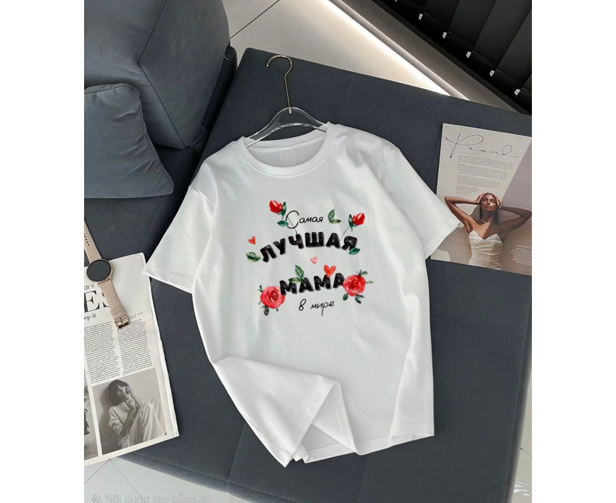 Футболка женская, код 7384545