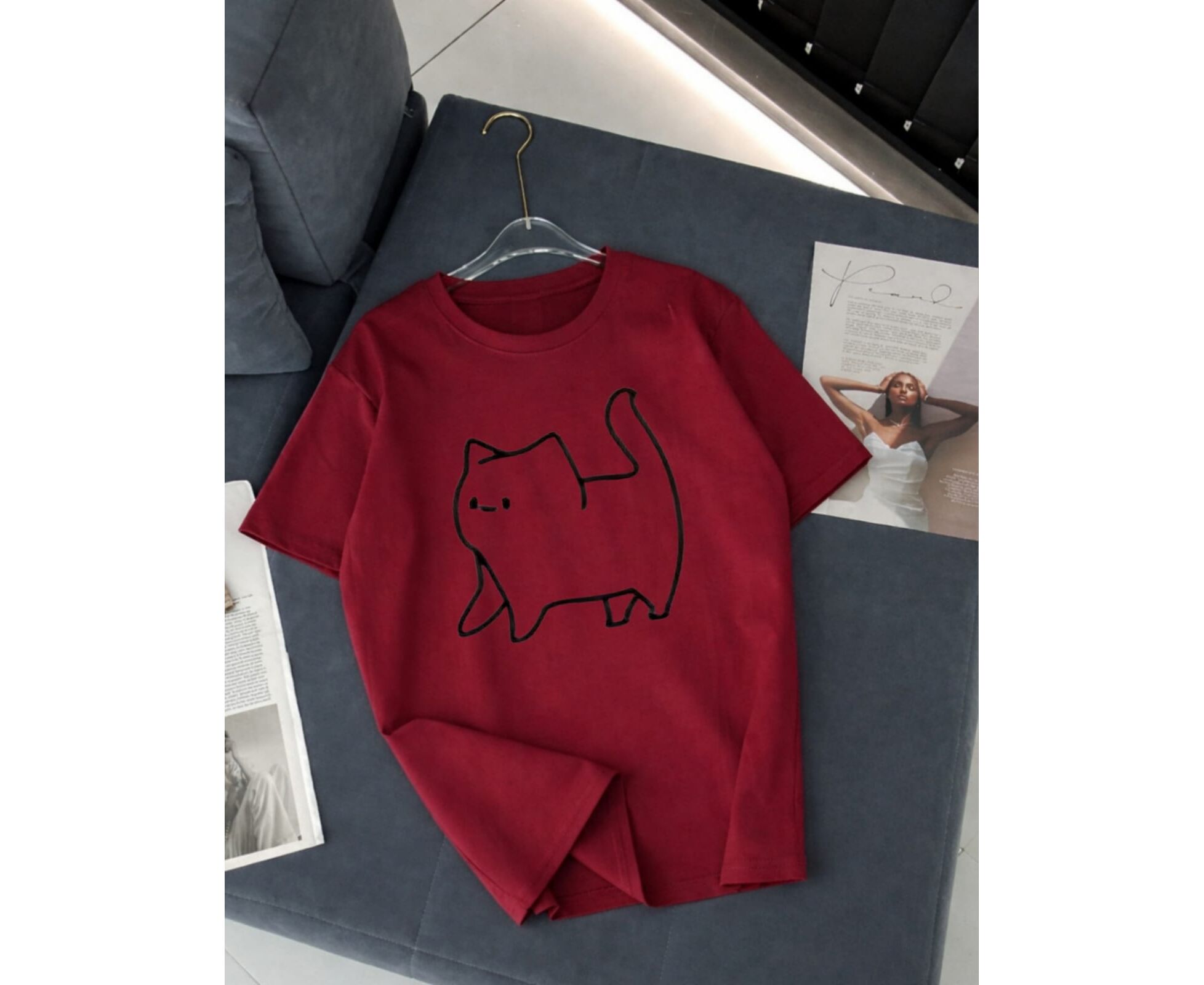 Футболка женская, код 7384608