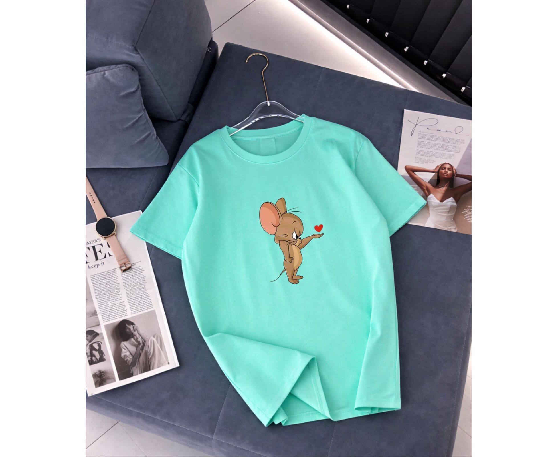 Футболка женская, код 7384547