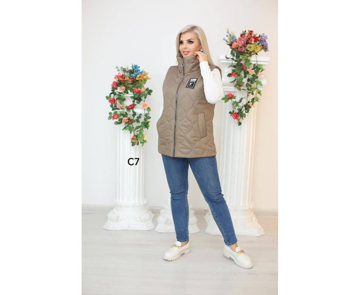 Безрукавка женская, код 7384387