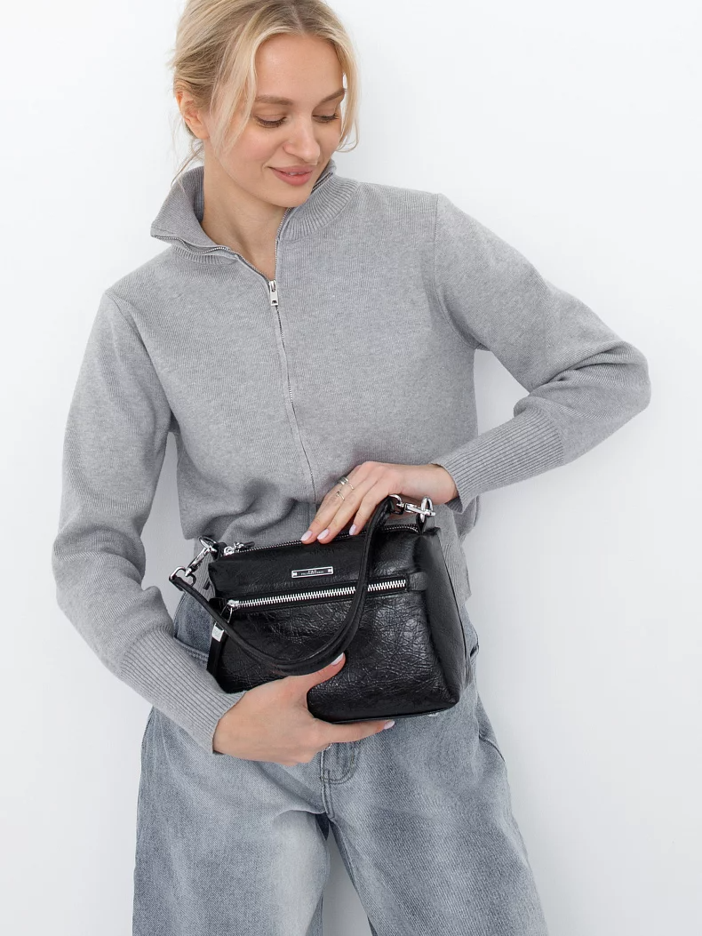 Сумка 0835CB black Polina&Eiterou