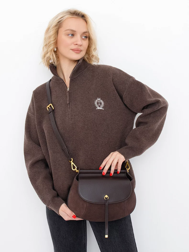 Сумка 1040MF coffee Polina&Eiterou