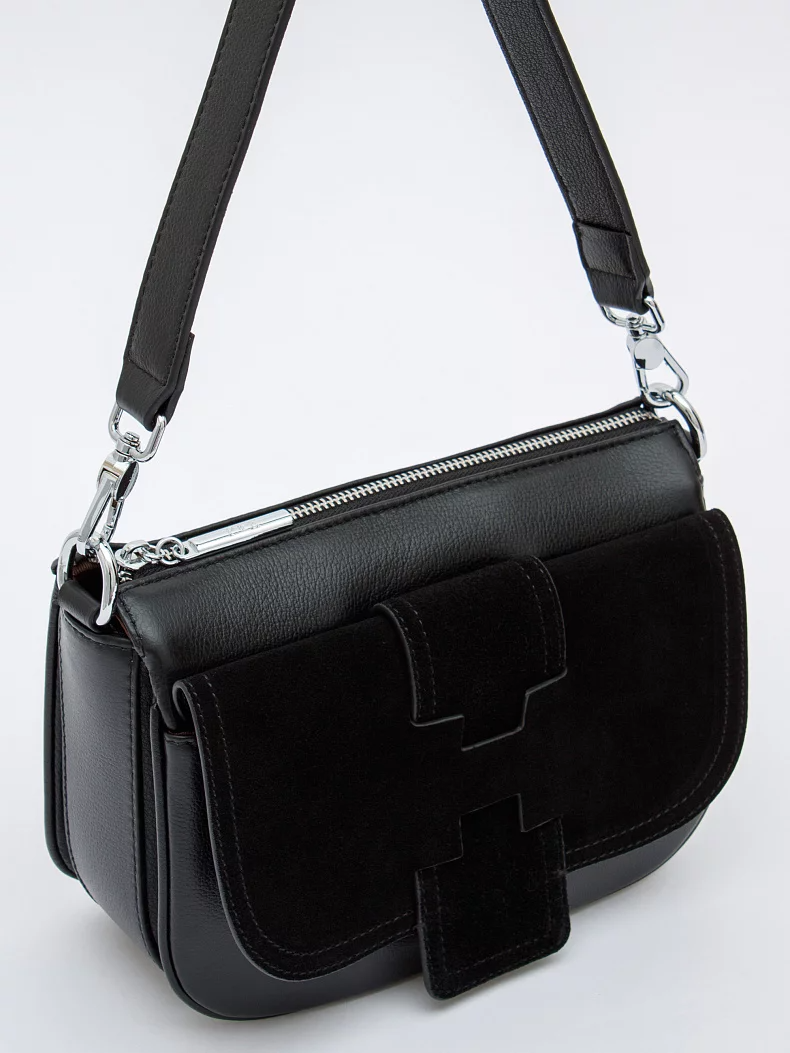 Сумка 1114CF black Polina&Eiterou