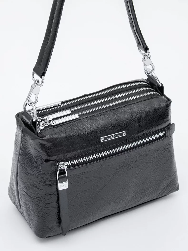 Сумка 0835CB black Polina&Eiterou