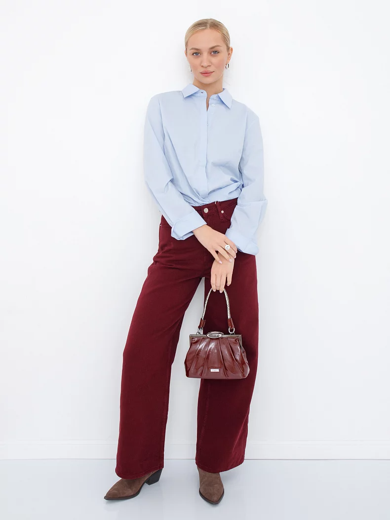 Сумка 2242-1S wine red Velina Fabbiano-Safenta