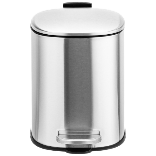 БЫЛО 1341 руб! Контейнер для мусора 3 л 21,5*17*23,5 см с педалью + ведро, серебро