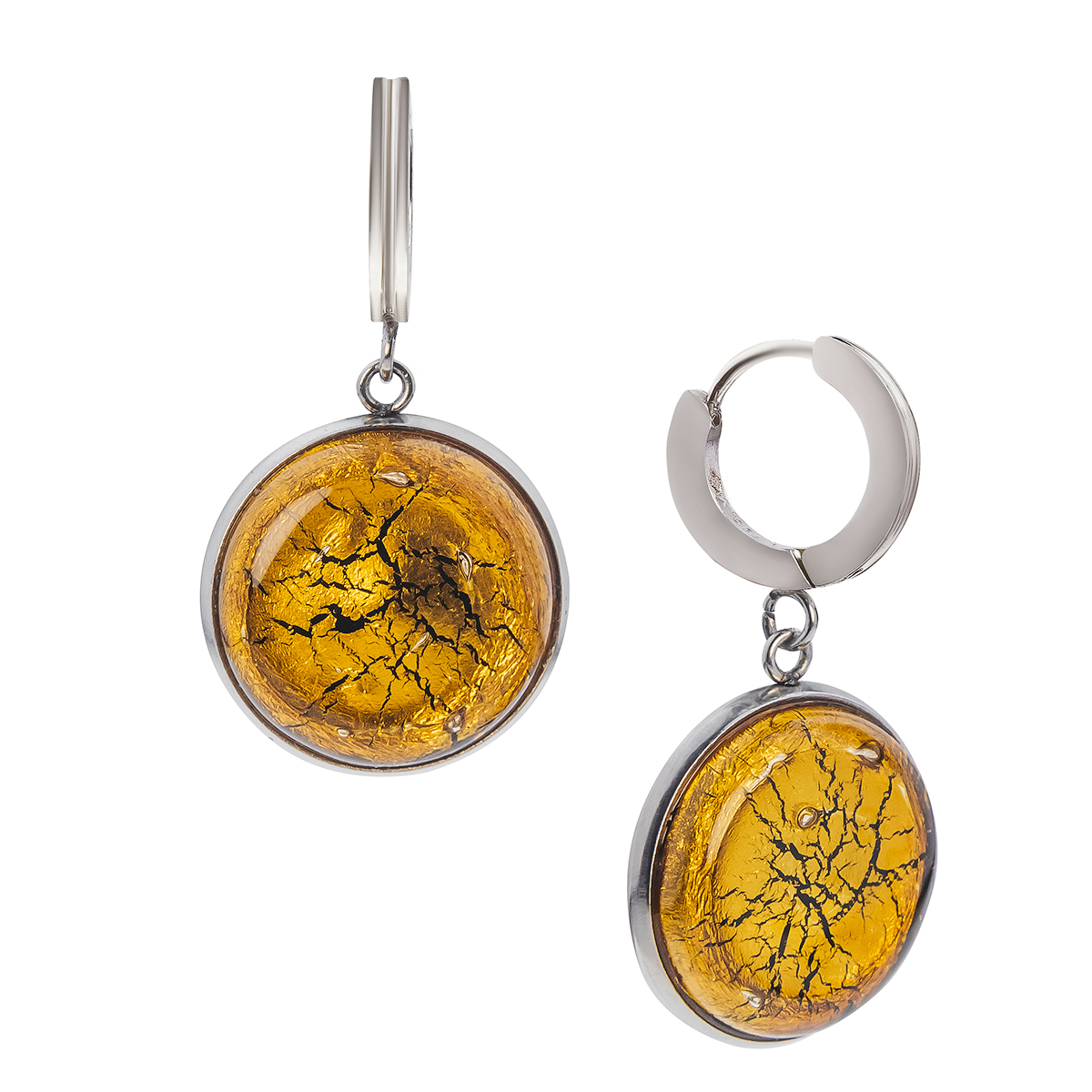 Серьги из муранского стекла METALLICA LS3552