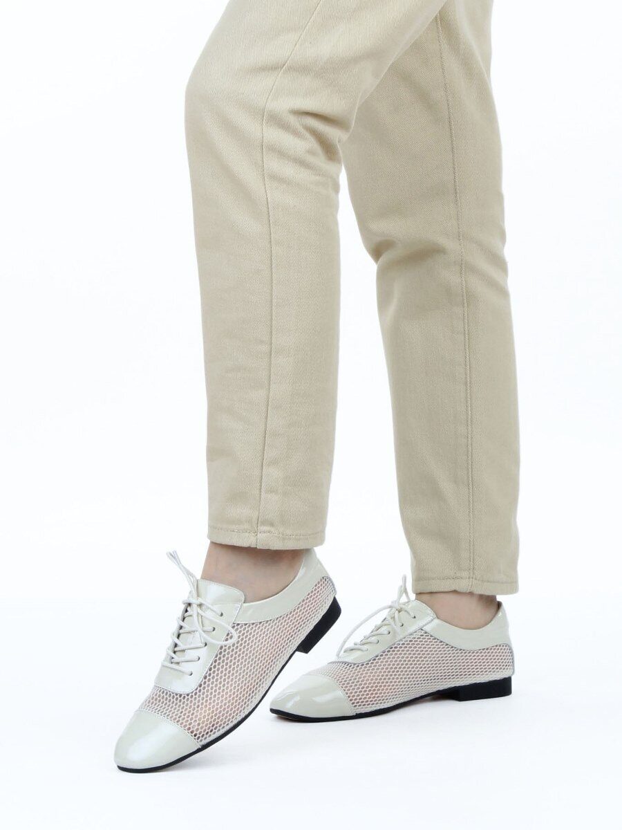 03-H17C-30NX LT. BEIGE Полуботинки женские (натуральная кожа)