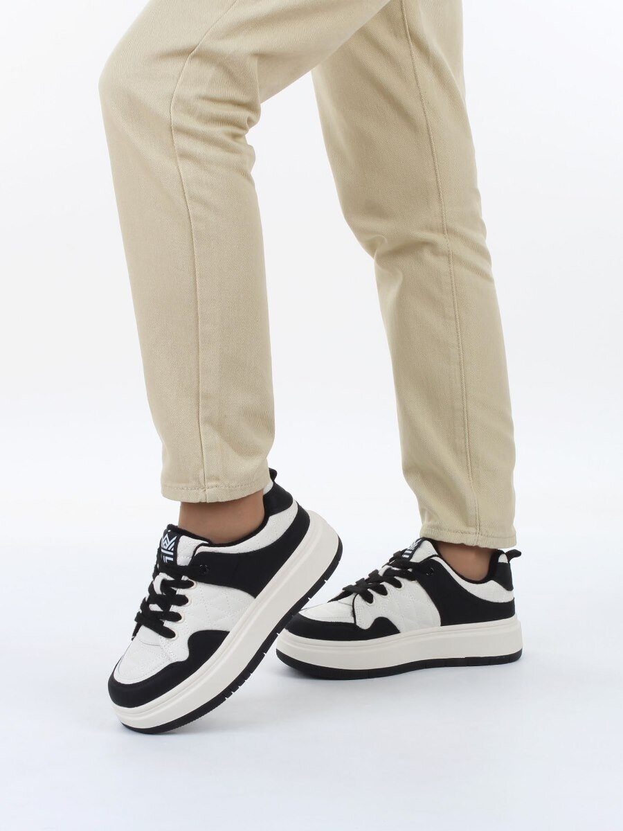 04-PDH336-2 BLACK Кроссовки демисезонные женские (натуральная кожа, нубук)