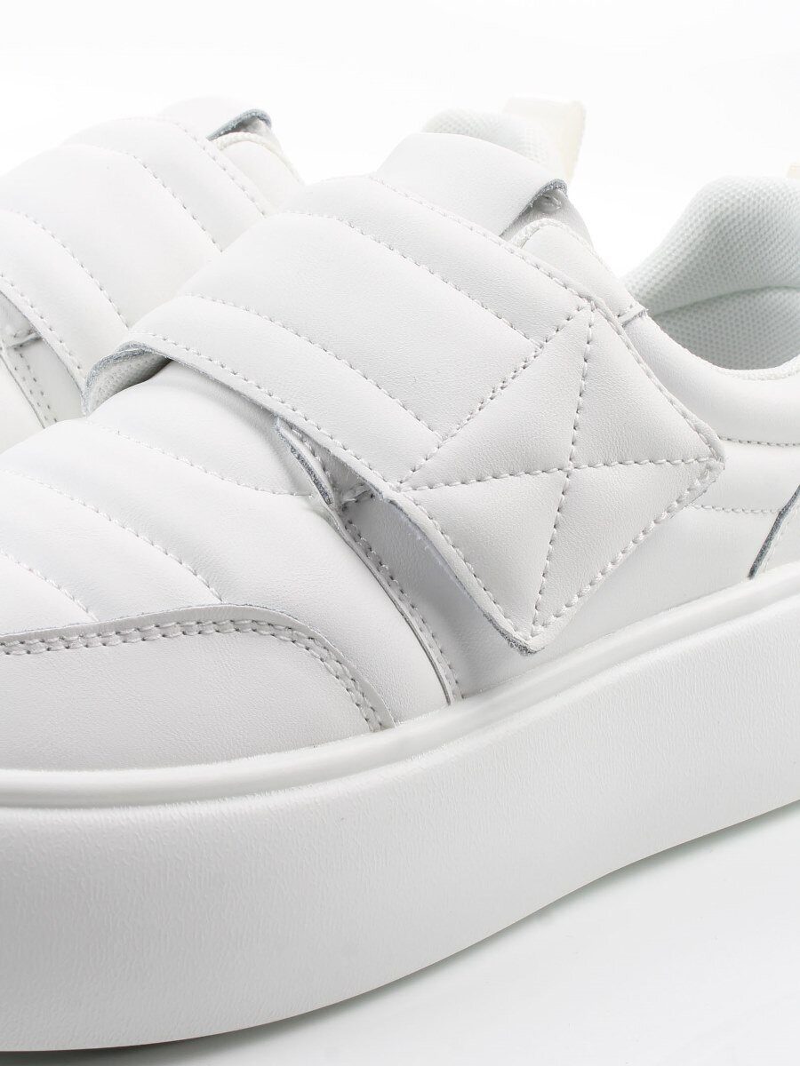 03-YH462-1 WHITE Полуботинки спортивные демисезонные женские (натуральная кожа)