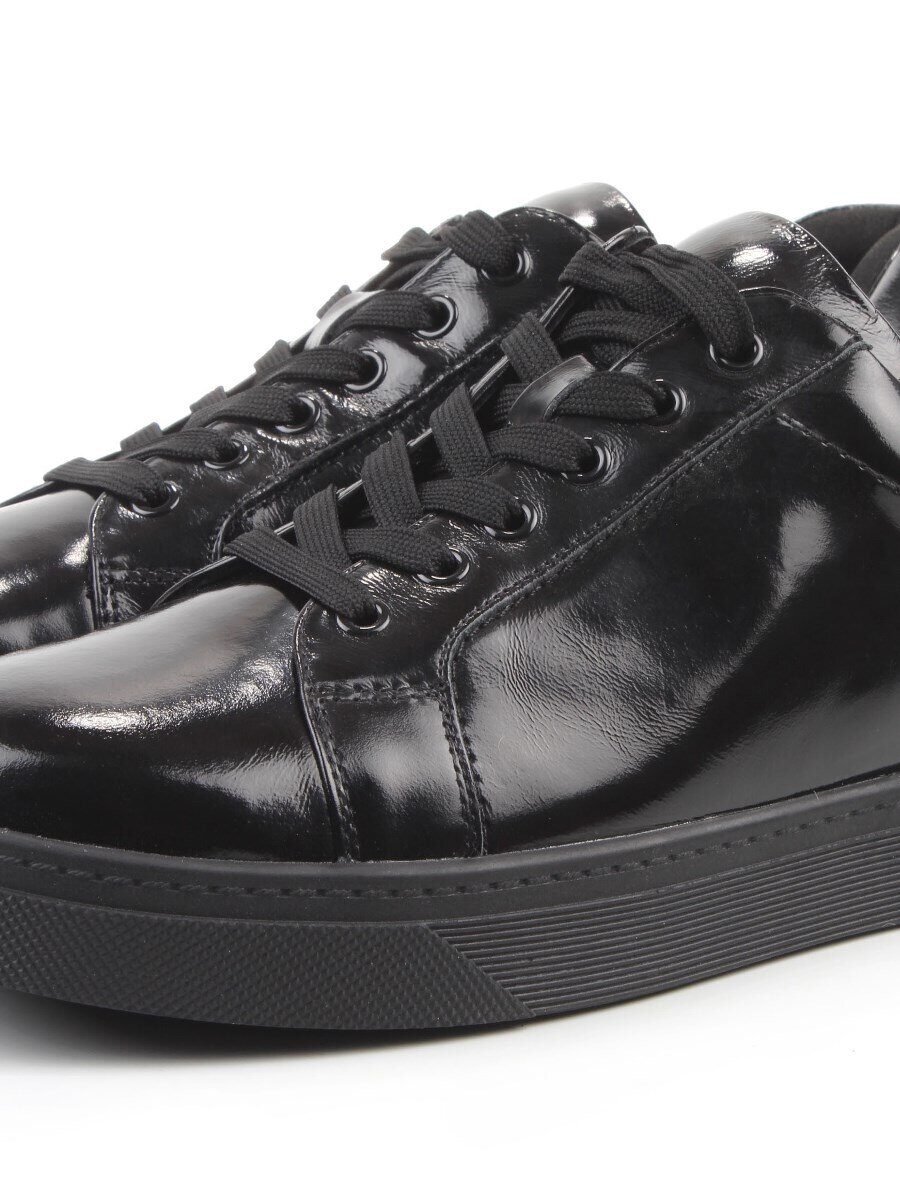 03-C1-1AG BLACK Полуботинки спортивные женские (натуральная кожа)