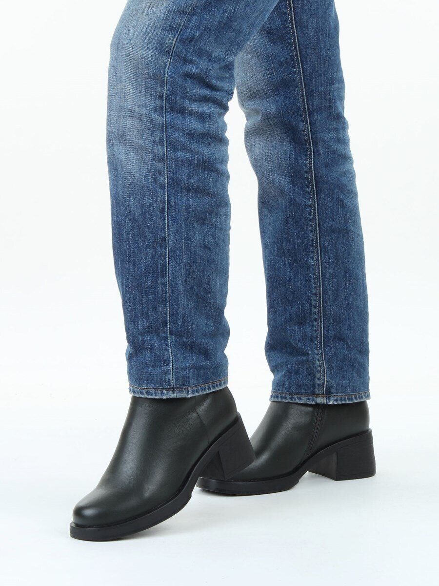 01-M43-8 D.GREEN Ботинки демисезонные женские (натуральная кожа, байка)