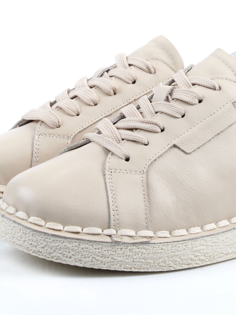 03-XKL22-033 BEIGE Полуботинки женские (натуральная кожа)