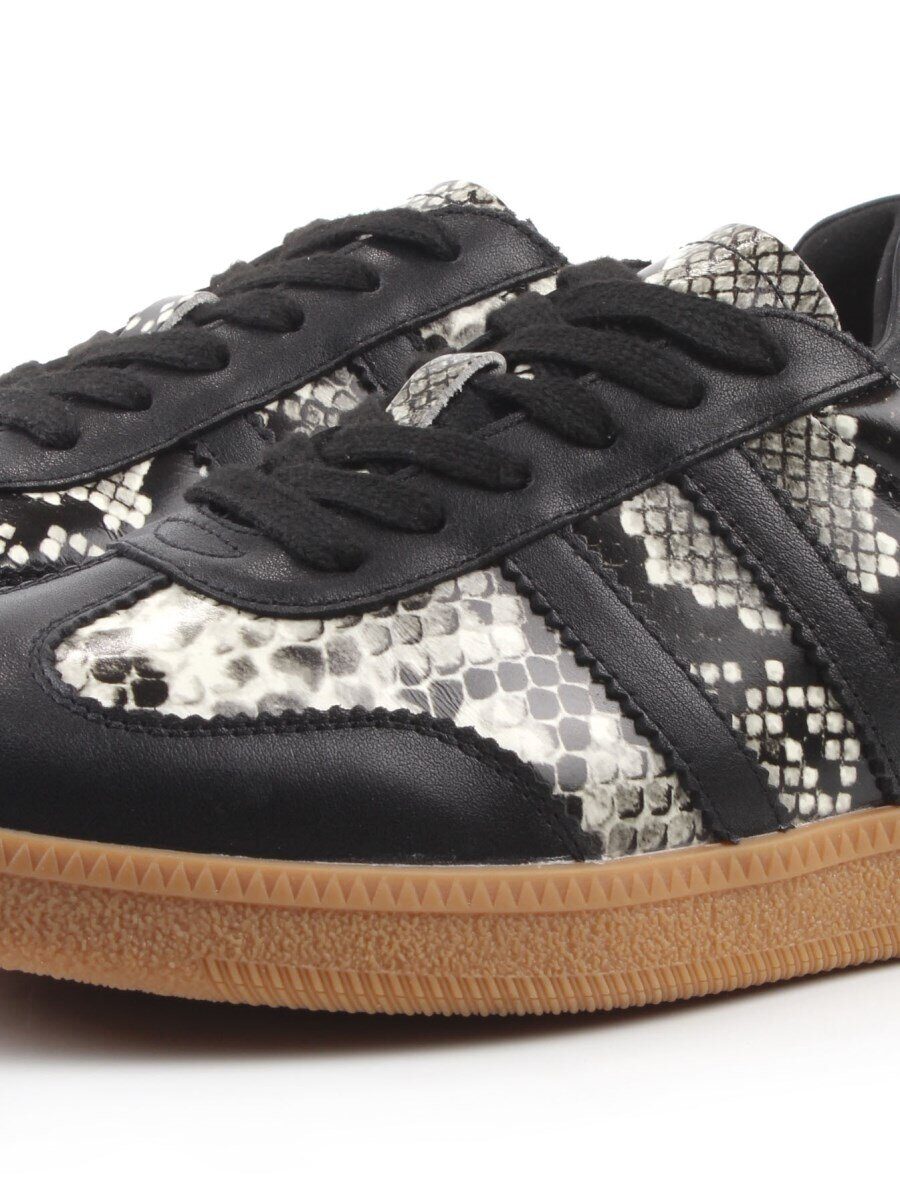 03-B73C-129A BLACK Полуботинки спортивные женские (натуральная кожа)