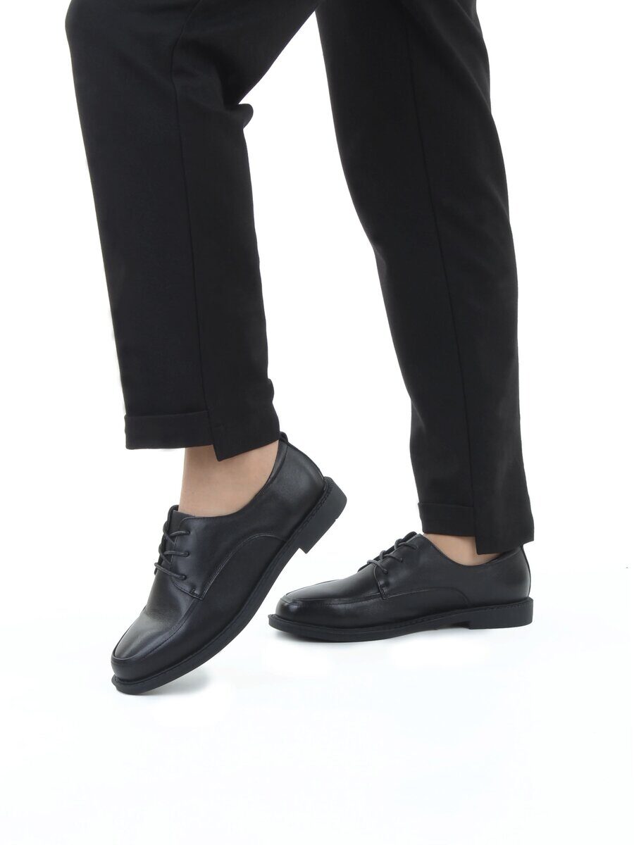 03-DCO83-1 BLACK Полуботинки женские (натуральная кожа)