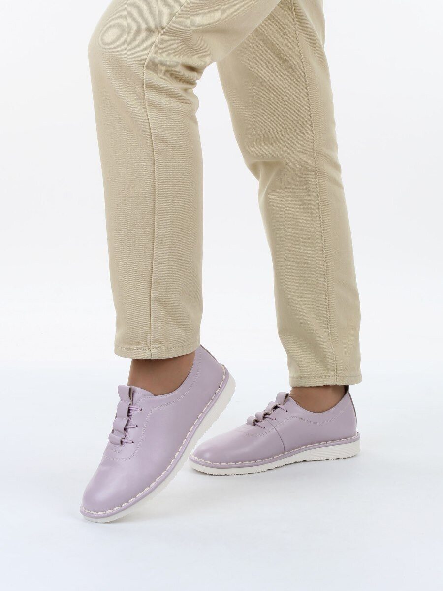 03-XKL23-039 LILAC Полуботинки женские (натуральная кожа)