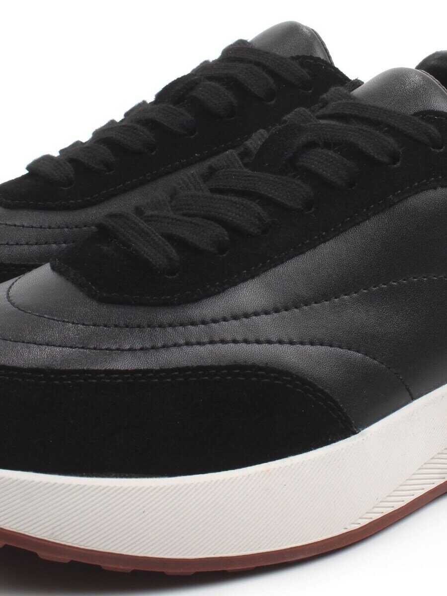 03-A9042-1 BLACK Кроссовки женские (натуральная кожа, натуральная замша)