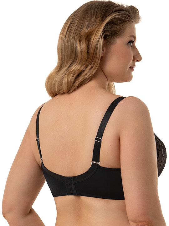 Бюстгальтер №10135 Античная заря Черный ВЛ25 балконет Lengy 10135в25чБд