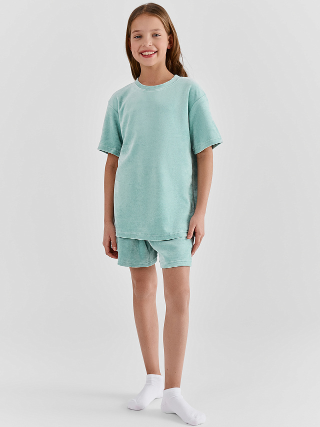 КОМПЛЕКТ ДЛЯ ДЕВОЧЕК (ДЖЕМПЕР, ШОРТЫ)