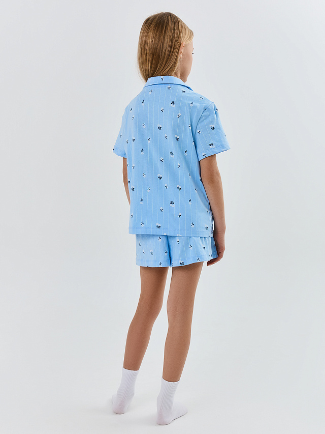 КОМПЛЕКТ ДЛЯ ДЕВОЧЕК (РУБАШКА, ШОРТЫ)