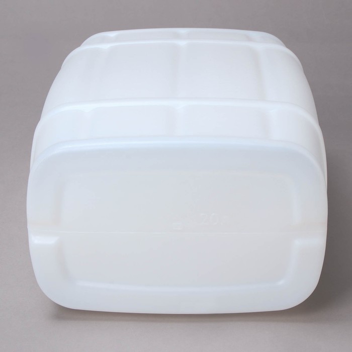 Канистра пищевая «Бочонок», 20 л, пластиковая, белая