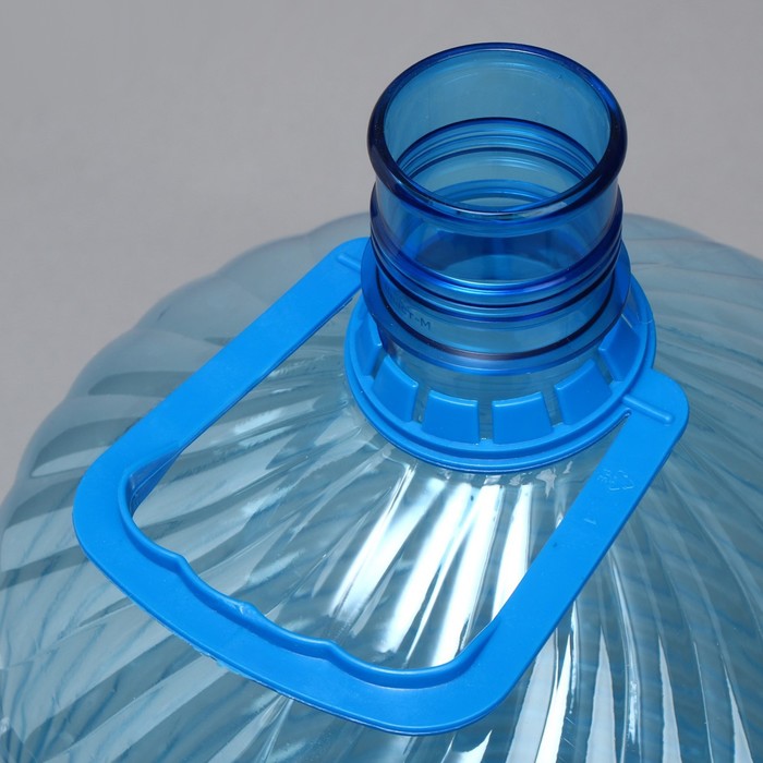 Бутыль для кулера, 18.9 л, ПЭТ, одноразовая, с ручкой