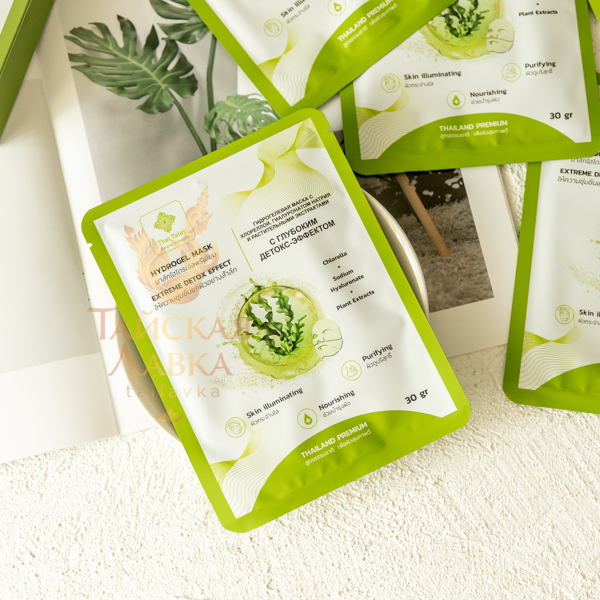 Маска Гидрогелевая Хлорелла и Растительные Экстракты THAI TALAY 30 мл