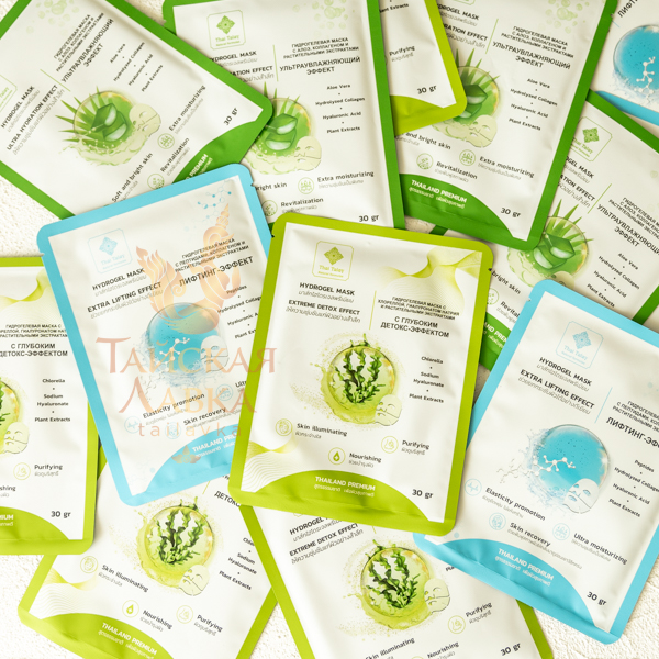 Маска Гидрогелевая Алоэ, Коллаген и Растительные Экстракты THAI TALAY 30 мл