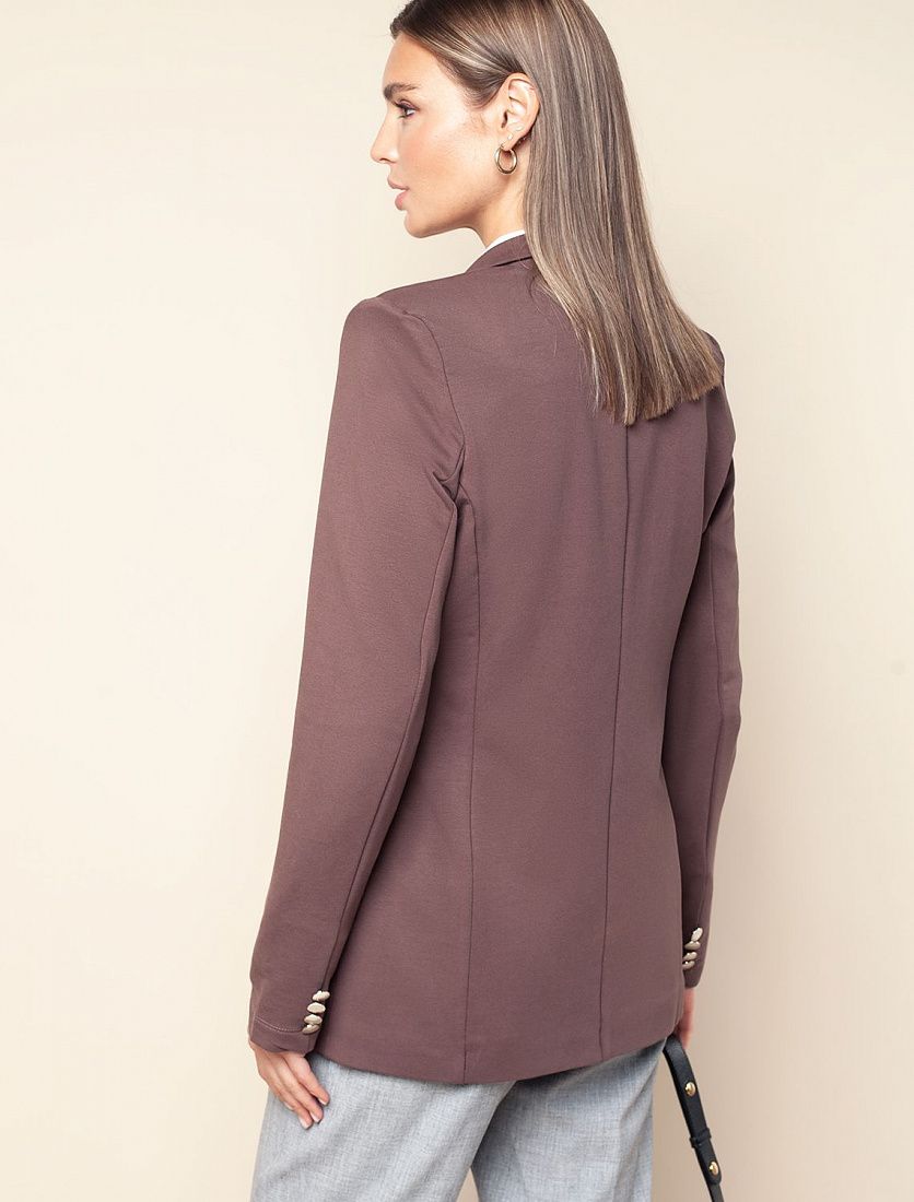 Жакет трикотажный из тонкого футера с эластаном на подкладке